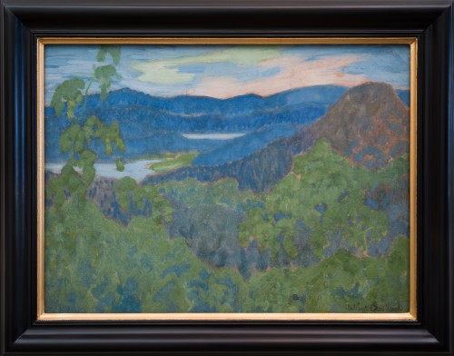 Helmer Osslund (1866-1938)  - Vue du paysage de Nordingrå, 1916