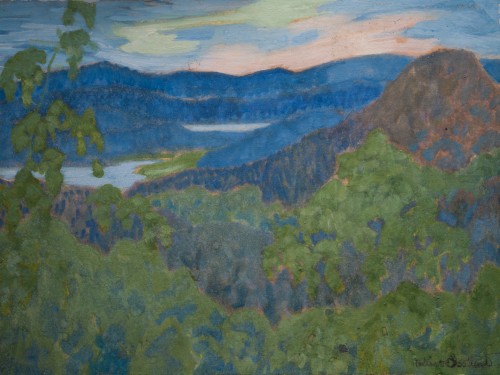 Helmer Osslund (1866-1938)  - Landscape View From Nordingrå, 1916 - Paintings & Drawings Style 