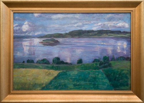 Alfred Ekstam (1878-1935)  - Vue sur le lac Mangen, vers 1925