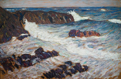 Fritz Lindström (1874-1962) - Saltwater (Kullen) 1917 - Paintings & Drawings Style 