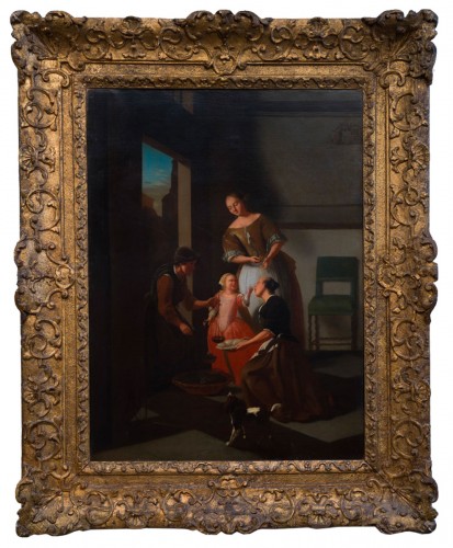 La vendeuse de raisins - Atelier de Jacob Ochtervelt (1634-1682)