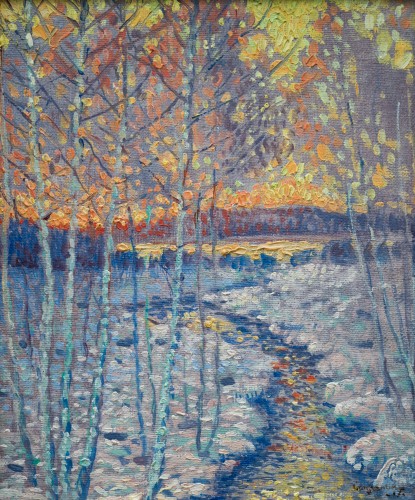 Ivan Constantin Johansson (1887-1946) - When Winter Melts into Spring, 1917