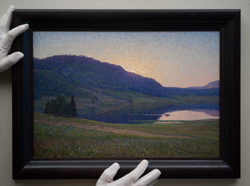 Paysage nordique impressionniste de Sörleviken - Carl Johansson (1863-1944) - Tableaux et dessins Style 