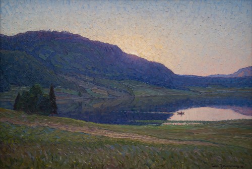 Tableaux et dessins Tableaux du XXe siècle - Paysage nordique impressionniste de Sörleviken - Carl Johansson (1863-1944)