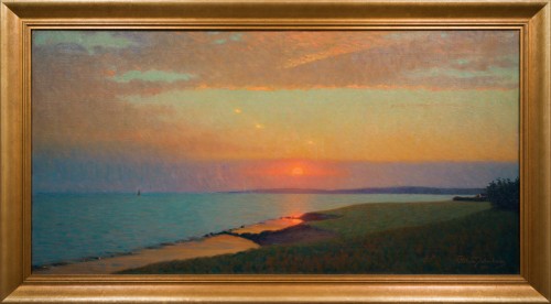 Pelle Malmborg (1869-1953) - Skälderviken au Coucher du Soleil, 1916