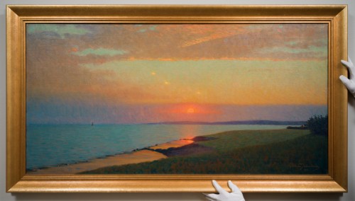 Pelle Malmborg (1869-1953) - Skälderviken au Coucher du Soleil, 1916 - Tableaux et dessins Style 