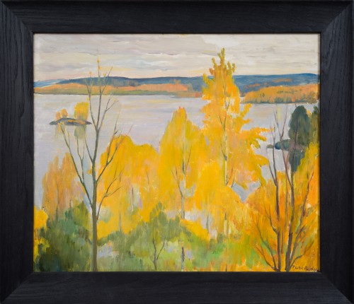 Ture Ander (1881-1959) - Autumn at Lake Racken, 1951