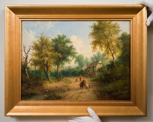 Tableaux et dessins Tableaux XIXe siècle - James Howe Carse (vers 1818-1900) - Les Tâches Quotidiennes de la Vie Rurale, vers 1860