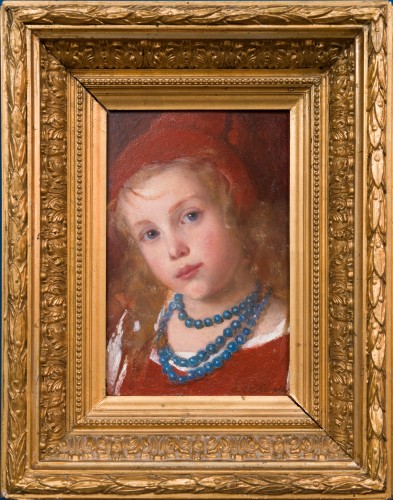 Emma Ekwall (1838-1925) - La Fille au Collier Bleu