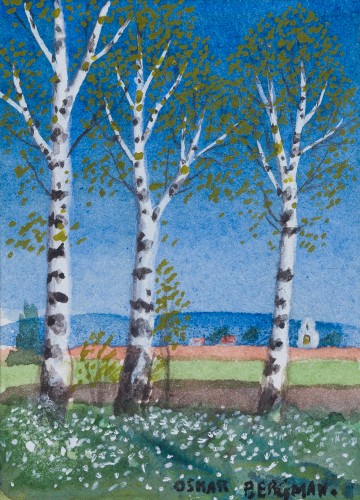 Oskar Bergman (1879-1963) - Plains Landscape - Paintings & Drawings Style 