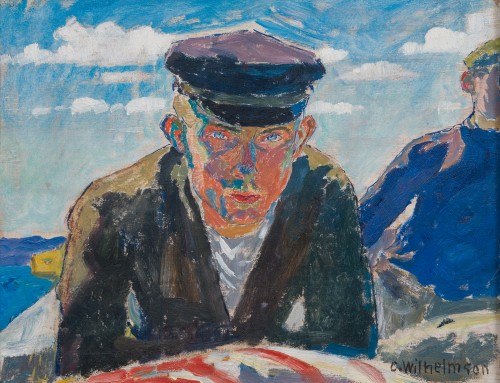 Carl Wilhelmson (1866-1928) S - På havet, 1911 (On the Sea)  - Paintings & Drawings Style 