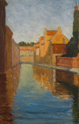 Olof Sager-Nelson (1868-1896) - Bruges, 1894 - Paintings & Drawings Style 