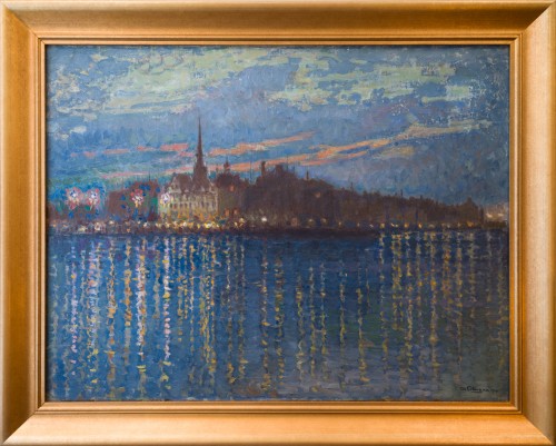 Axel Erdmann (1873-1954) - View Over Gamla Stan, Stockholm 1910