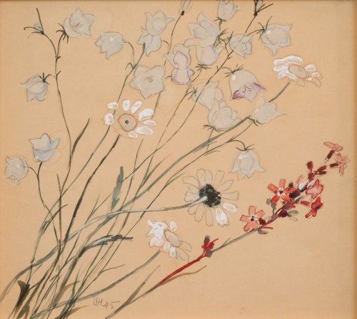 Olle Hjortzberg (1872-1959) - Nature morte aux fleurs des champs, 1945 - ClassicArtworks Stockholm