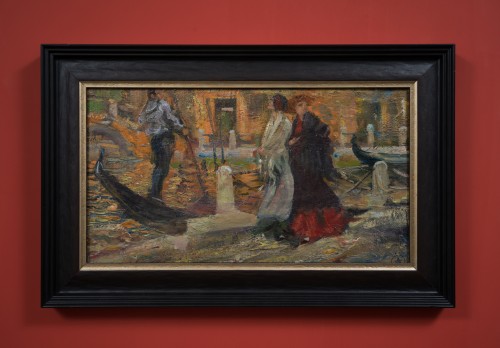  - Allan Österlind (1855-1938) - Scène Vénitienne avec gondoliers