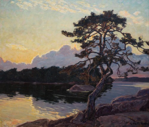 Gottfrid Kallstenius (1861-1943) - Soirée dans l'archipel - Tableaux et dessins Style 