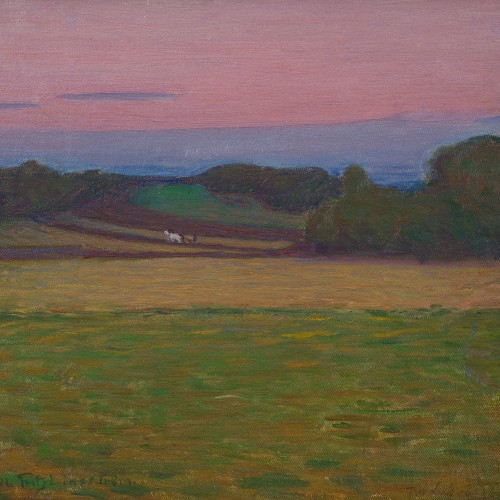 Fritz Lindström (1874-1962) - Une étude d'une soirée d'automne, 1901 - 