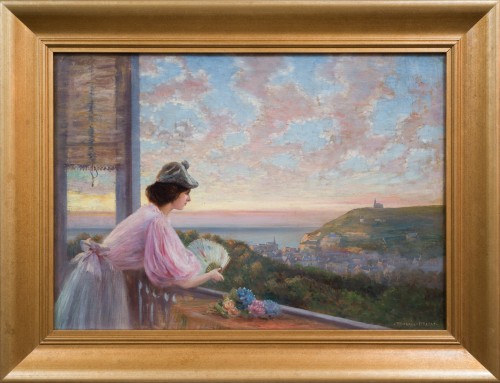 Félix Mestres Borrell (1872–1933) - Vue sur Étretat, France