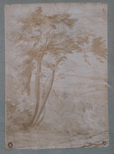 École hollandaise ou flamande - Un vaste paysage avec des arbres - ClassicArtworks Stockholm