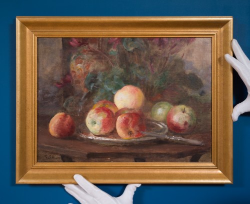 Emma Ekwall (,1838–1925) - Still Life with Apples, c. 1910 - Paintings & Drawings Style 