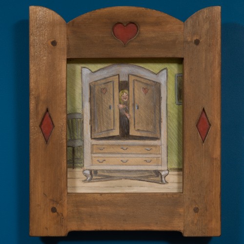Ivar Arosenius (1878–1909) - Peekaboo, 1905 - 