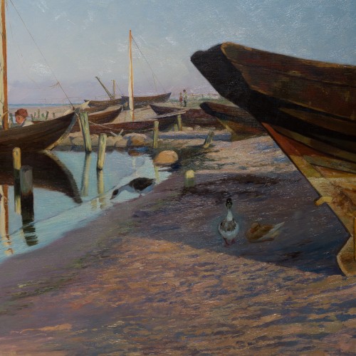 Tableaux et dessins Tableaux XIXe siècle - Gustaf Theodor Wallén (1860–1948)  - Humeur d’après-midi