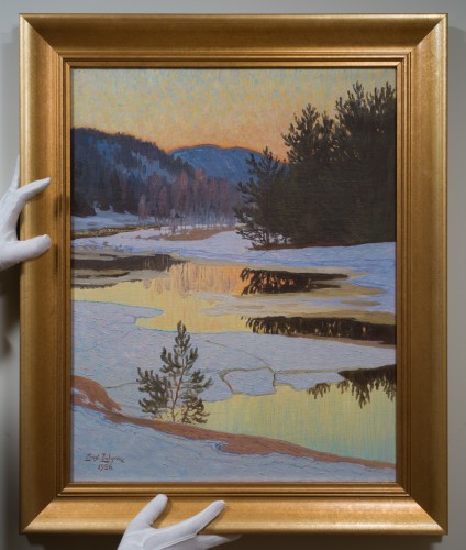 Ernst Lindgren (1887–1948) - Early Spring Thaw, 1926 - Paintings & Drawings Style 
