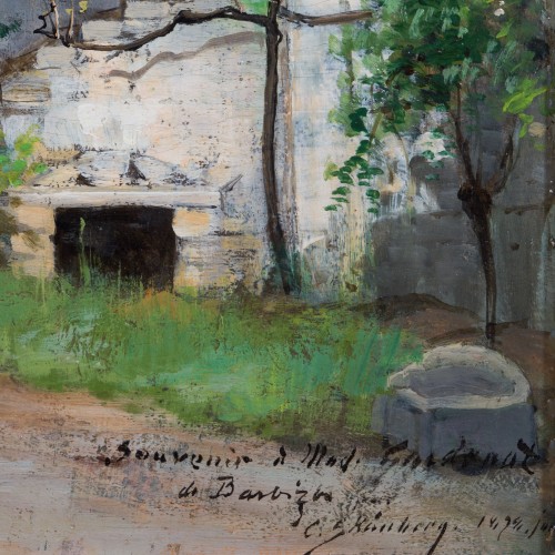 Carl Skånberg (1850–1883) - A Barbizon Garden (1879) - 