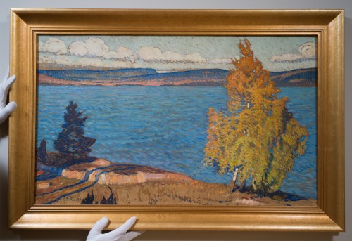 Tableaux et dessins Tableaux du XXe siècle - Fritz Lindström (1874–1962) - Le lac Racken en automne