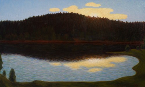 Tableaux et dessins Tableaux du XXe siècle - Hilding Werner (1880–1944) - Coucher de soleil, 1925