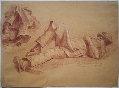 Paul Ehrenberg (1876–1949) - Garçon endormi, 1895 - ClassicArtworks Stockholm