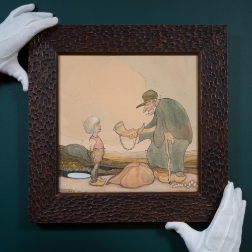 Tableaux et dessins Dessin, Aquarelle & Pastel - Gustaf Tenggren (1896–1970) - Le Cor, 1919