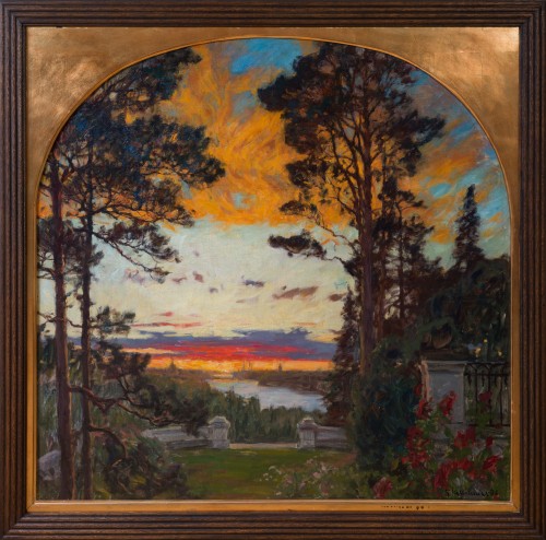 Gottfrid Kallstenius (1861–1943) -  A view of Stockholm from an imaginary terrace, 1906