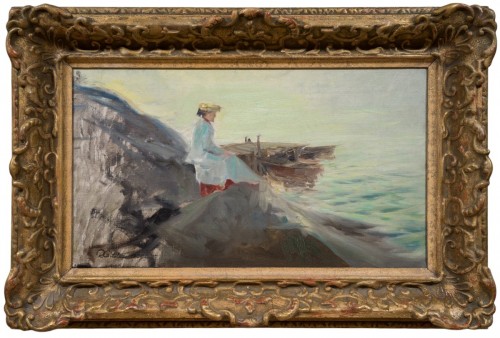 Rudolf Konstantin Gitsler (1873–1906 - Woman on a Cliff, 1905