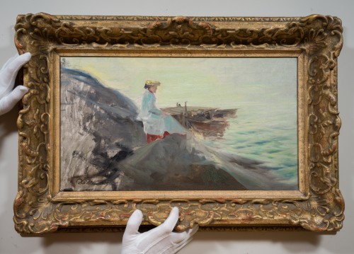 Paintings & Drawings  - Rudolf Konstantin Gitsler (1873–1906 - Woman on a Cliff, 1905