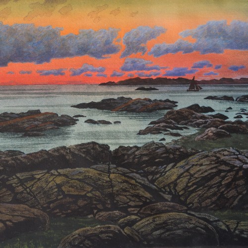 20th century - Axel Natanael Hilleström Johnsson (1874–1959) - West Coast Sunset, c. 1920?