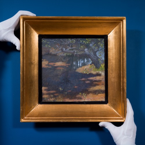 Ragnar Ungern (1885–1955 - Metsälampi (Forest Pond), 1942 - Paintings & Drawings Style 