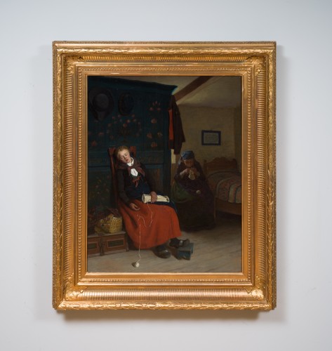 Jakob Kulle (1838–1898) - An Afternoon Nap, 1877 - Paintings & Drawings Style 