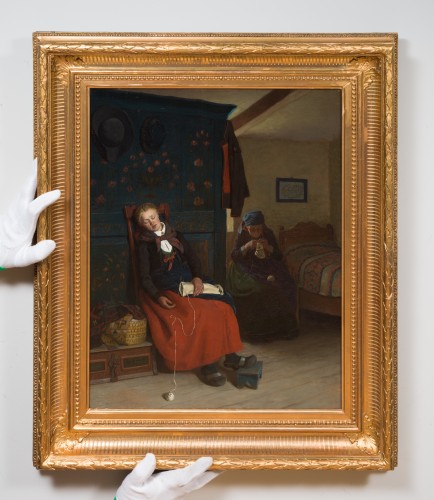 Paintings & Drawings  - Jakob Kulle (1838–1898) - An Afternoon Nap, 1877