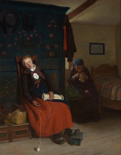 Jakob Kulle (1838–1898) - An Afternoon Nap, 1877 - 