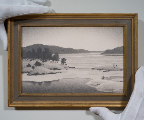 Tableaux et dessins Dessin, Aquarelle & Pastel - Oskar Bergman (1879–1963) - Baggensfjärden, Stockholm 1922