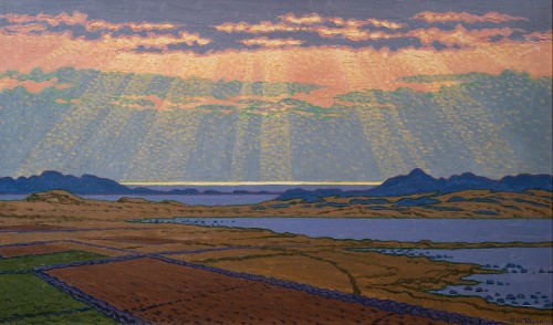 Olof Thunman (1879–1944) - Motif de Halland (Motiv från Halland), 1915 - Tableaux et dessins Style 