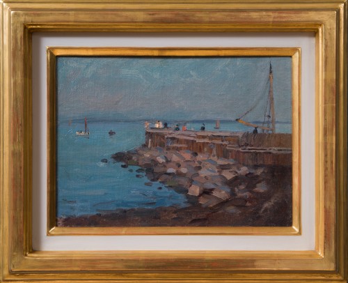 Tableaux et dessins Tableaux XIXe siècle - Alfred Bergström (1869–1930) - Le Havre