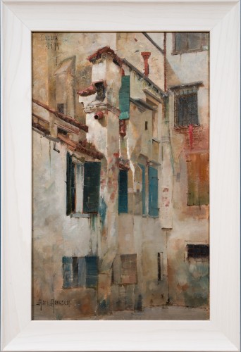 Axel Axelson (1854–1892) - Une cour à Venise, 1879 - Tableaux et dessins Style 