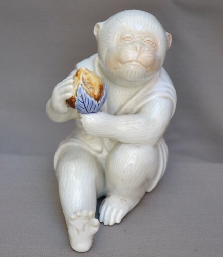 Hirado porcelain monkey, Japan 19th century - 