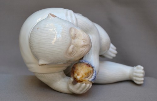  - Hirado porcelain monkey, Japan 19th century