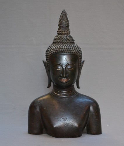 Bronze Buddha, Kingdom of Siam 17th century - Asian Works of Art Style 