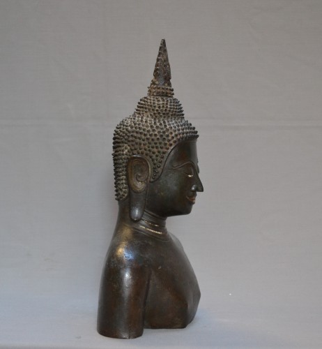 Antiquités - Bouddha en bronze, Royaume de Siam 17e siècle