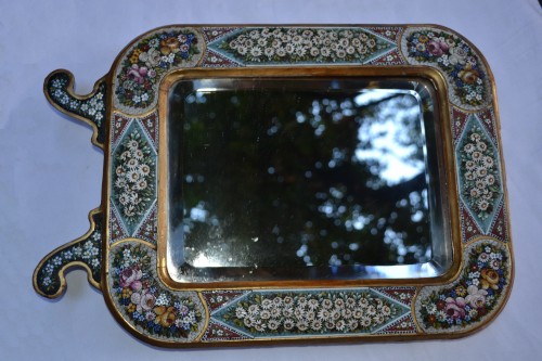 19th century - Glass micro mosaic mirror, Venice 19th century