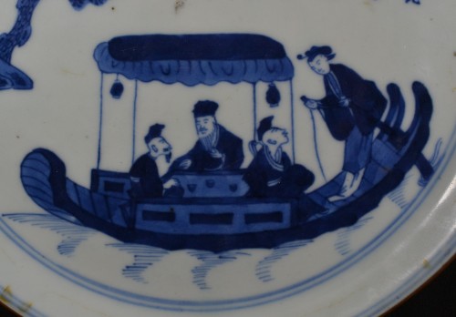 Plat en porcelaine de chine fait pour le vietnam, époque Qing 19e siècle - Arts d